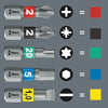 WERA 05057680001 BITCHECK 10 IMPAKTOR 1 PH/PZ/TX/HEX IMP DC 10PC
