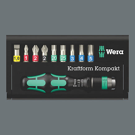 Wera 05340004001 Kraftform Kompakt 10 Christmas 2025 10 pieces