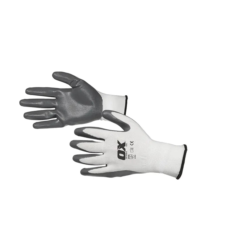 OX OX-S249009 Nitrile Flex Gloves - Size 9 L