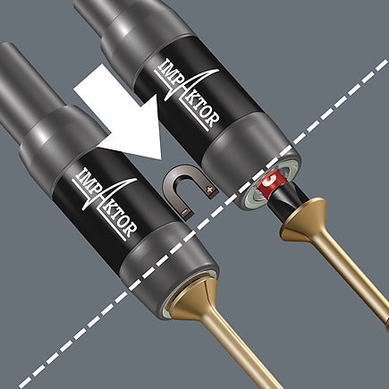 WERA 05057680001 BITCHECK 10 IMPAKTOR 1 PH/PZ/TX/HEX IMP DC 10PC