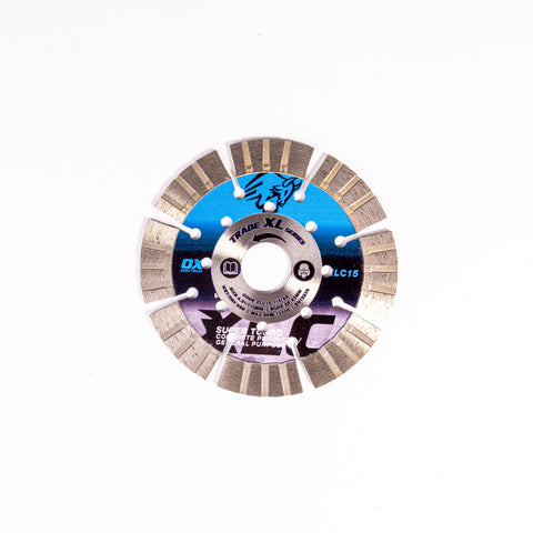 OX XLC15-115/22 Trade XL 15mm Turbo Segmented Diamond Blade – Concrete & GP – 115/22.23mm
