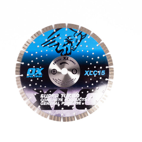 OX XLC15-300/20 Trade XL 15mm Turbo Segmented Diamond Blade – Concrete & GP – 300/20mm