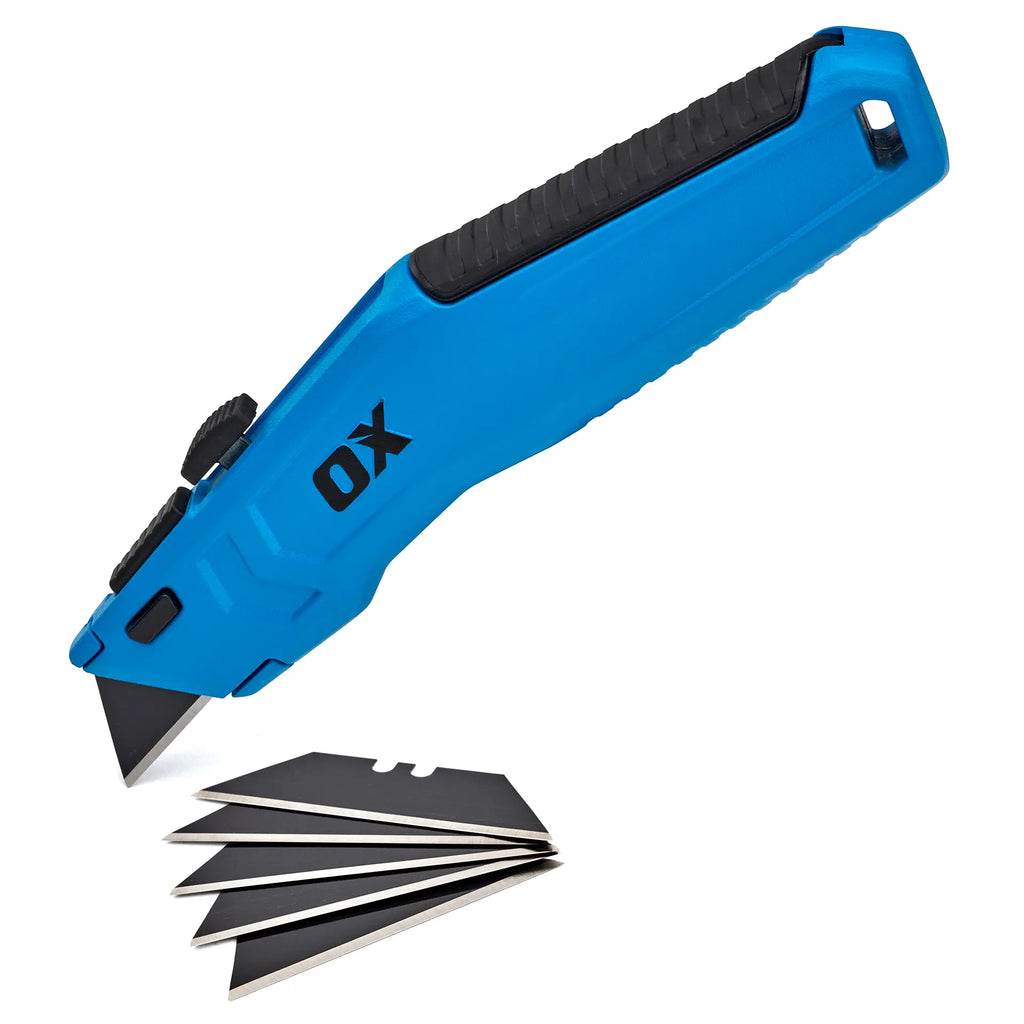 OX OX-P225901 Pro Retractable Utility Knife - w/ Blades