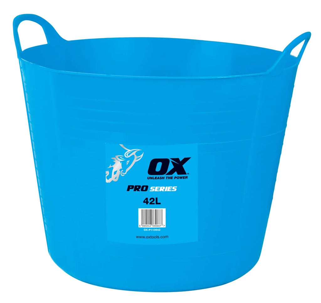 OX-P110642 OX Pro Heavy Duty 42L Flexi Tub