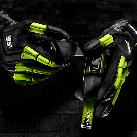 Unilite UG-I2C4 Cut-Resistant Safety Gloves with TPR impact protection, nitrile grip, and touchscreen-compatible fingertips.