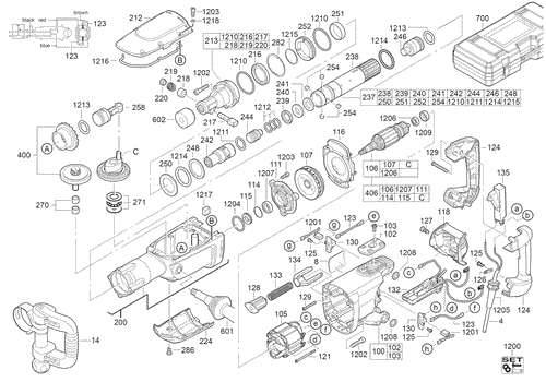 K950K 240V spare parts