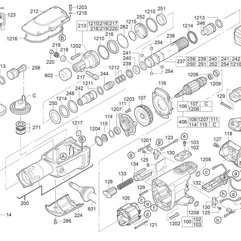 K950K 240V spare parts