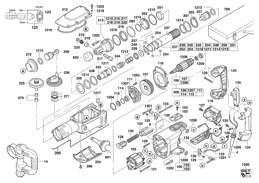 K900K 240V spare parts