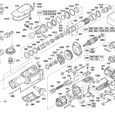 K900K 240V spare parts