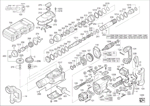 K950S 110V spare parts