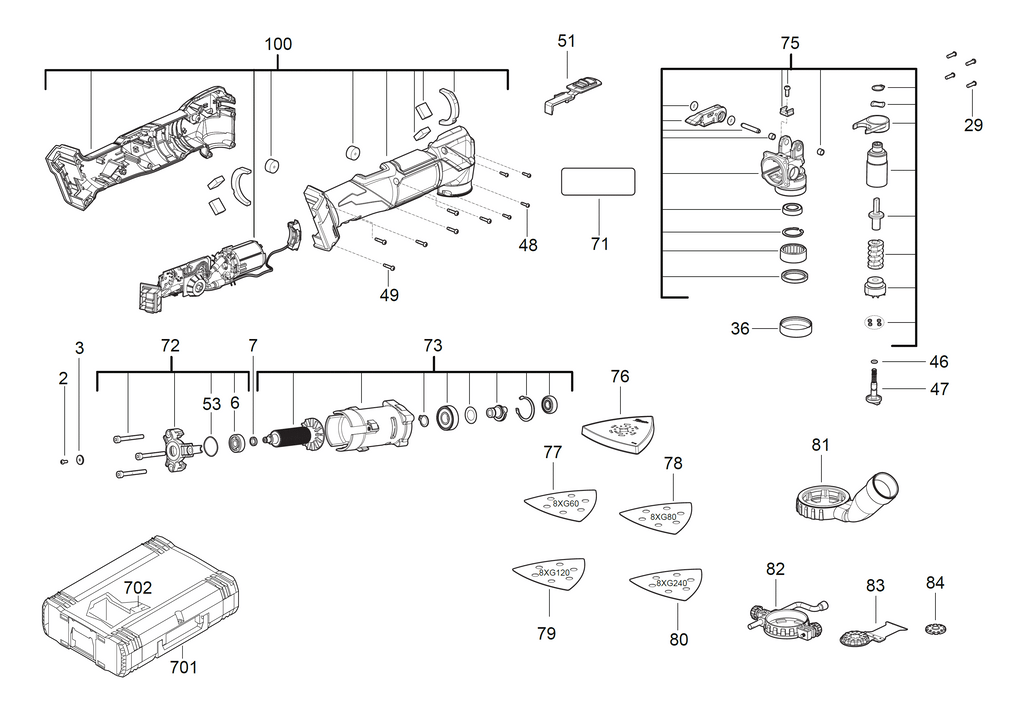 M18FMT spare parts C.J. Sinclair