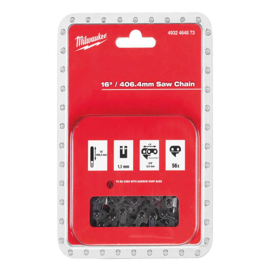 Milwaukee 4932464873 Saw Chain 3/8" x 406 x 1,1 for m18fchs