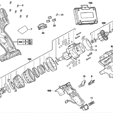 Milwaukee C18PD brushed percussion drills spare parts