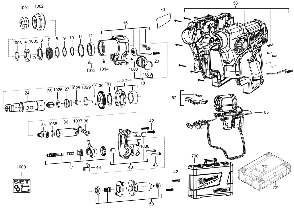 M12CH spare parts C.J. Sinclair