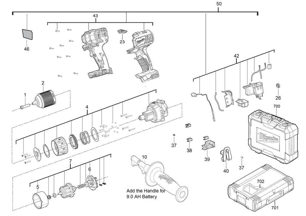 M18BDD spare parts