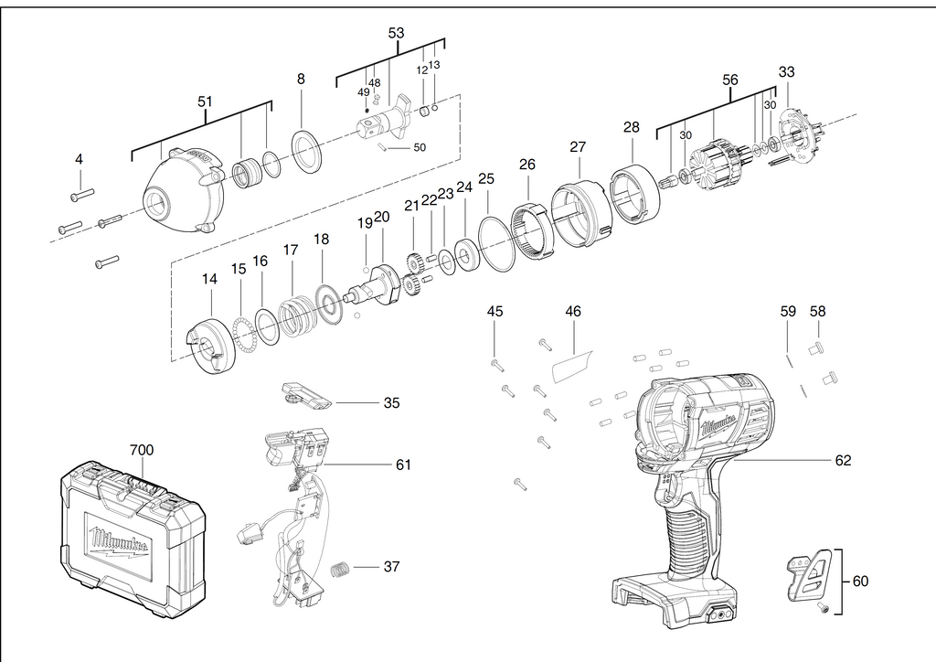 M18BIW12 spare parts