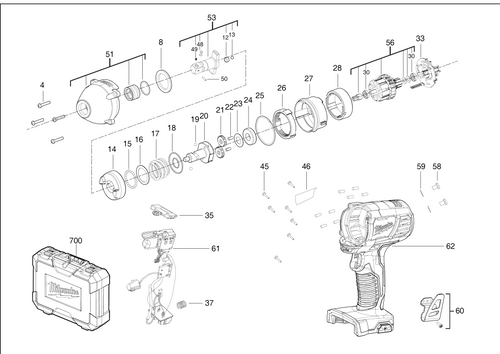 M18BIW12 spare parts