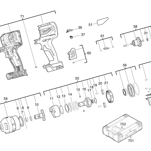 M18BLID2 spare parts