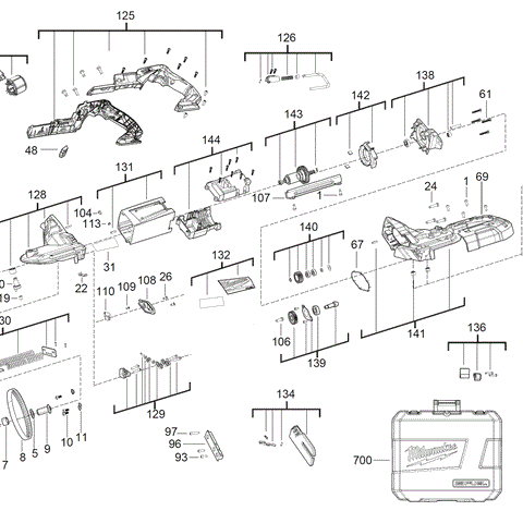 M18CBS125 spare parts