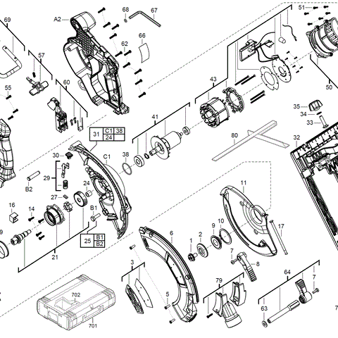 M18CCS66 spare parts