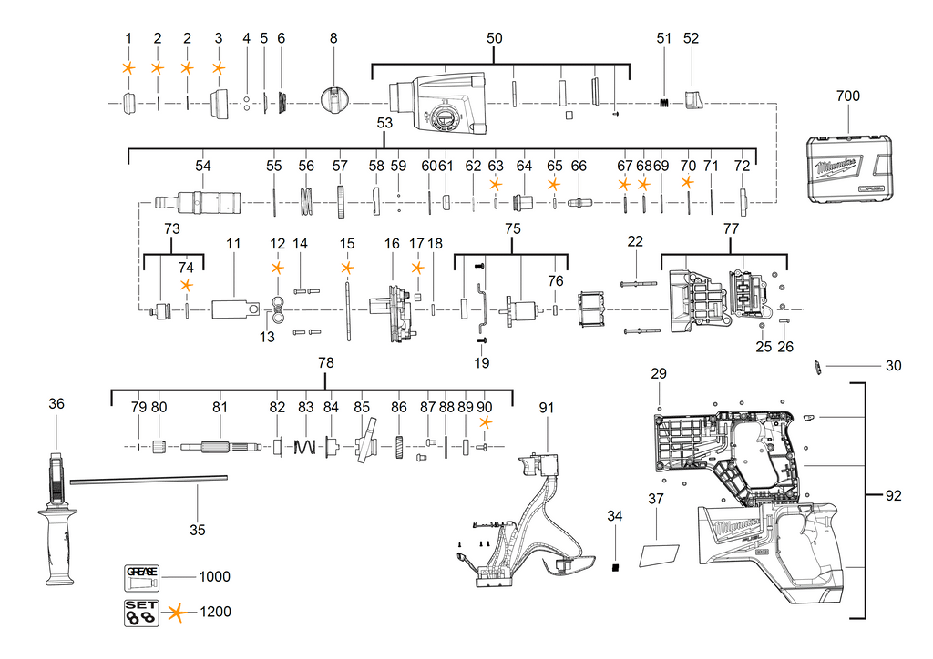 M18CHD spare parts