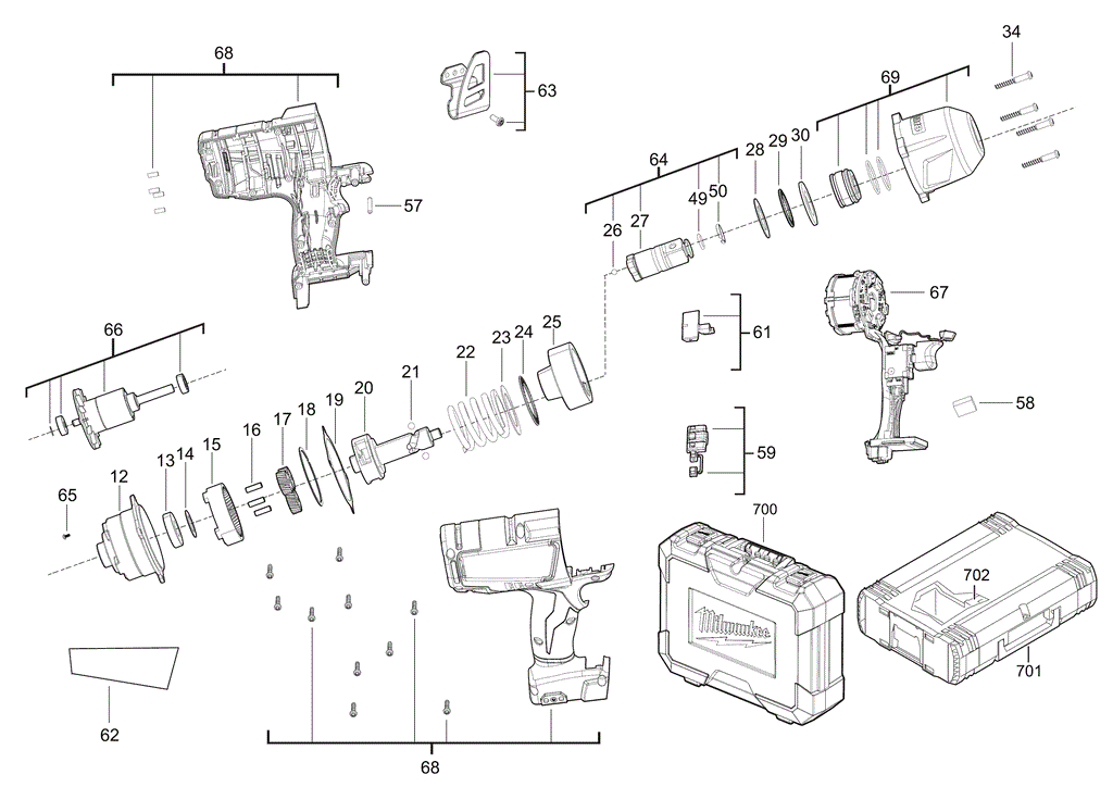 M18CHIWF34 spare parts