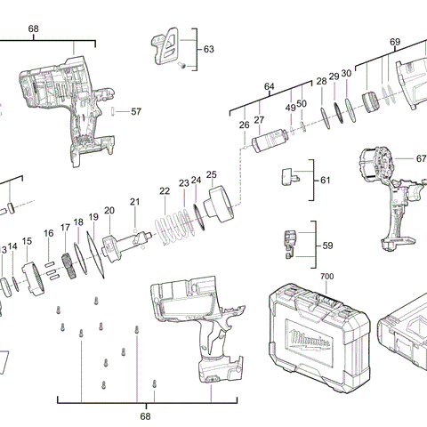 M18CHIWF34 spare parts