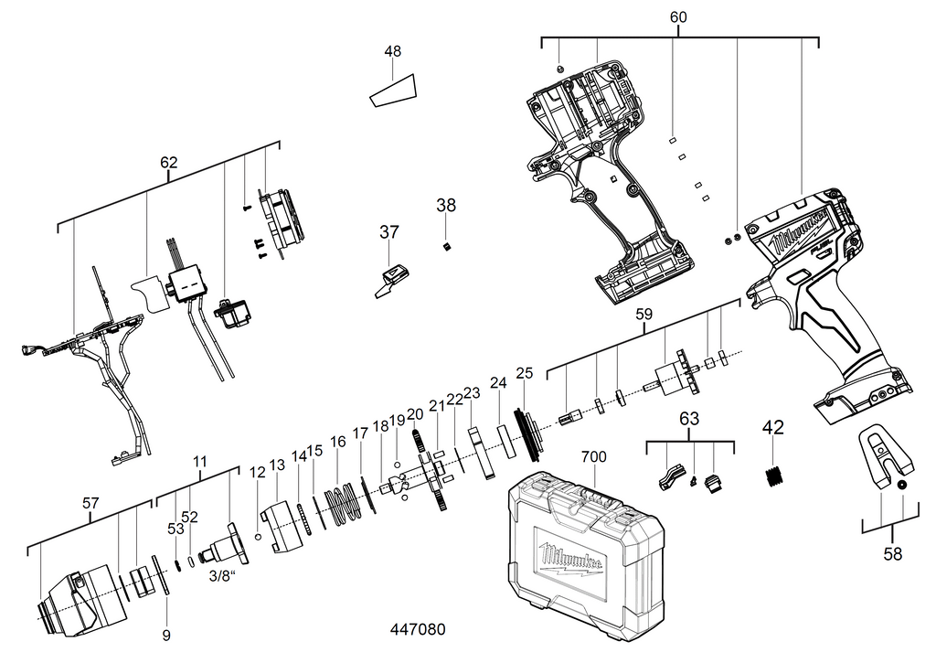 M18CIW38 spare parts