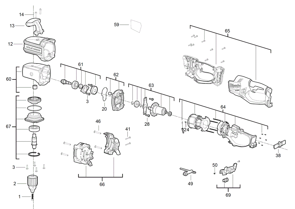 M18CRAD spare parts