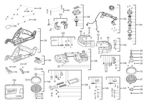 M18FBS85 spare parts