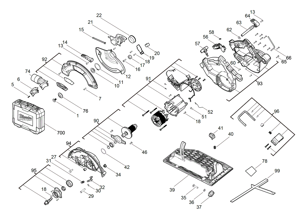 M18FCS66 spare parts