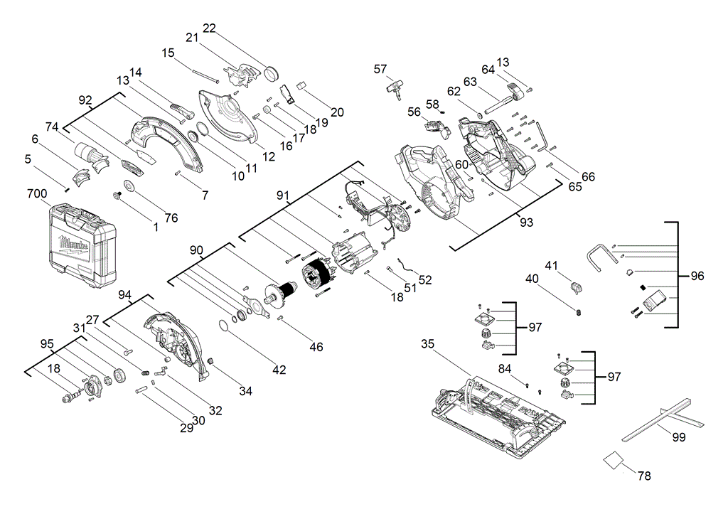 M18FCSG66 spare parts