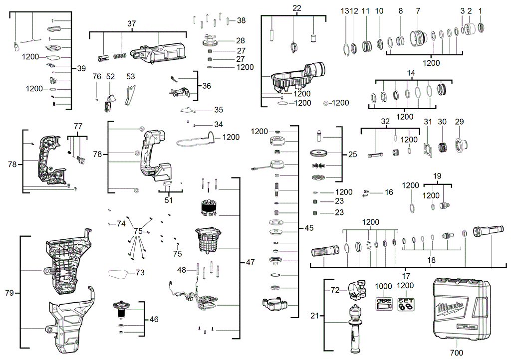 M18FHM spare parts