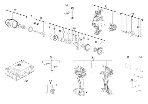 M18FIWF12 spare parts