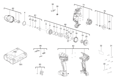 M18FIWP12 spare parts