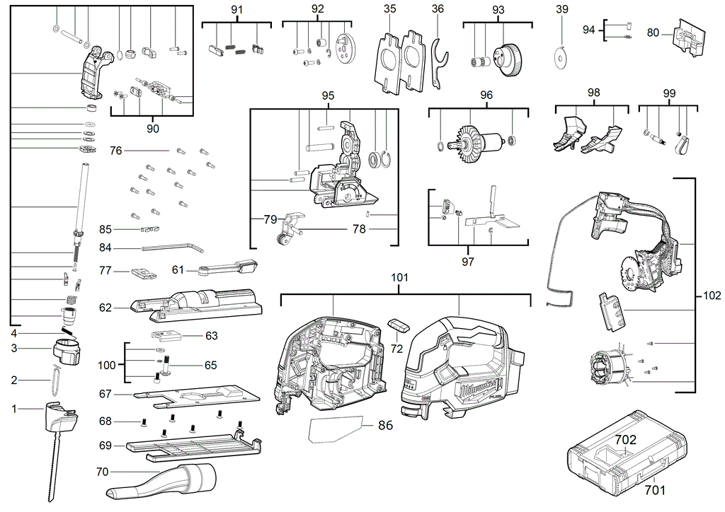 M18FJS spare parts