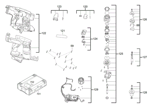M18FNCS18GS spare parts