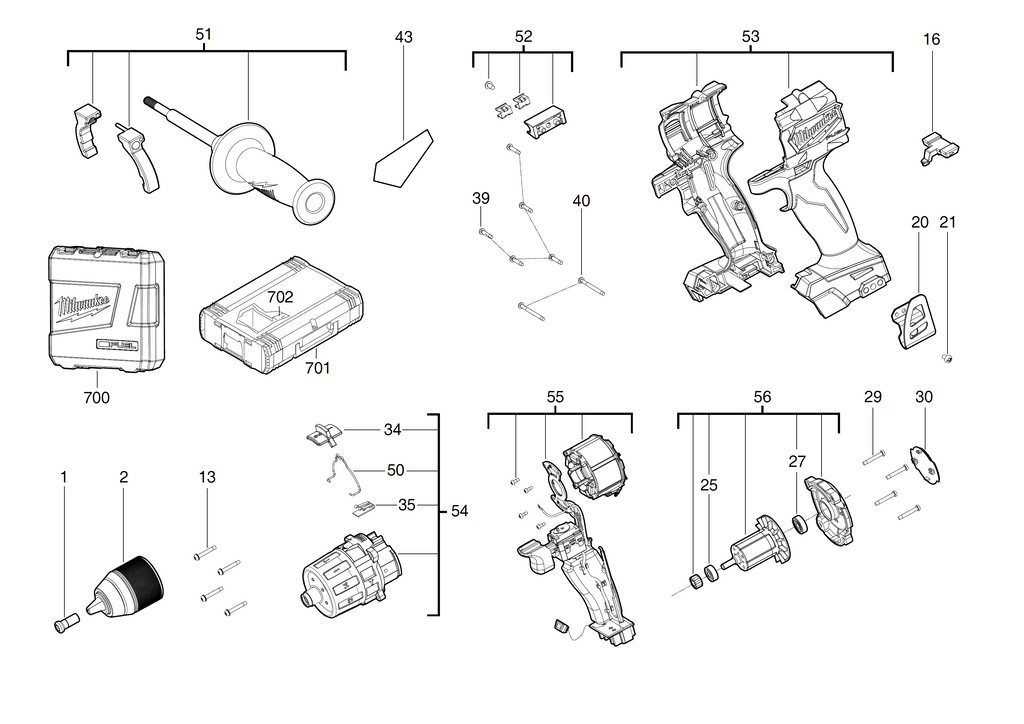 M18FPD2 spare parts – C.J. Sinclair