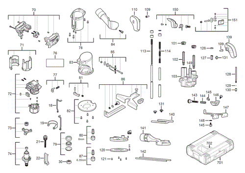 M18FTR spare parts