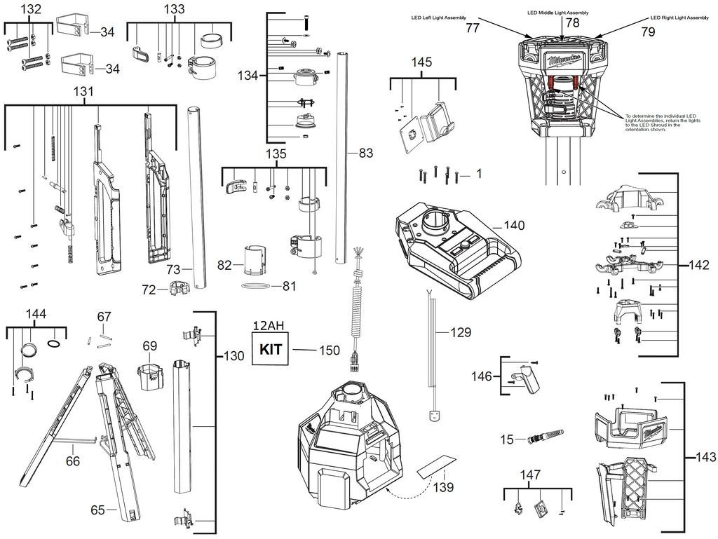 M18HSAL spare parts