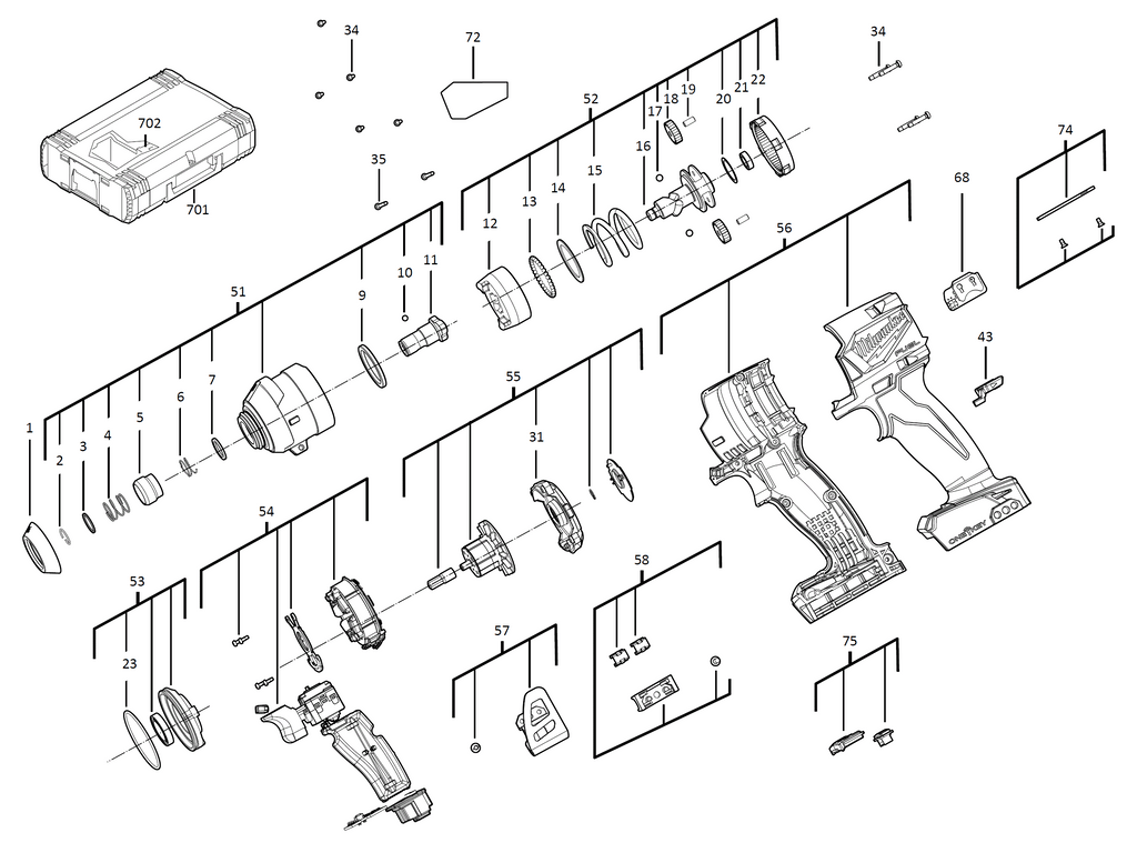 Milwaukee m18 2025 oneid