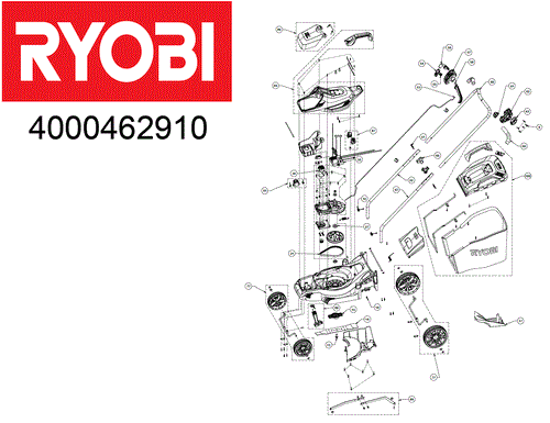 Ryobi OLM1833B Lawnmower Spare parts