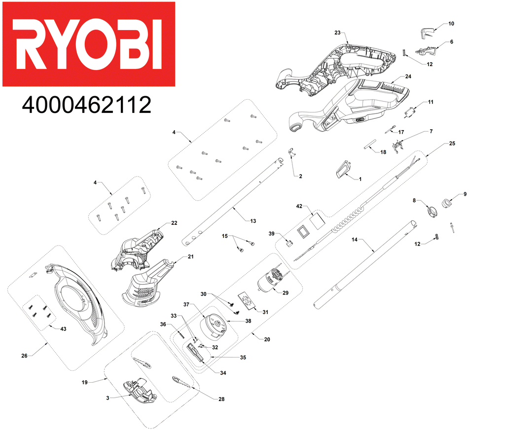 Ryobi Rlt254cdso Exploded View OLT1825 – C.J. Sinclair
