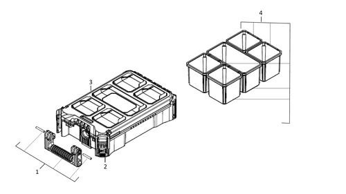 PACKOUT COMPACT ORGANISER spare parts