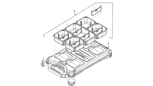 PACKOUT COMPACT SLIM ORGANISER spare parts
