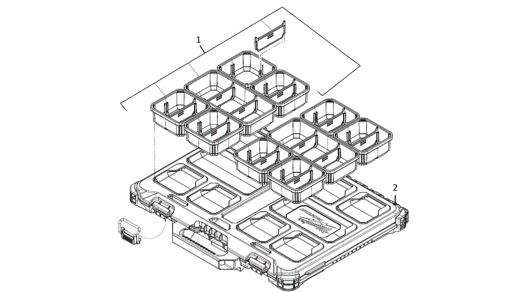PACKOUT SLIM ORGANISER spare parts