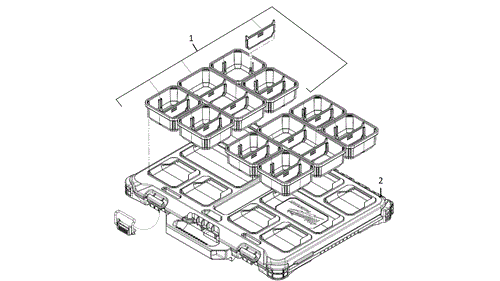 PACKOUT SLIM ORGANISER spare parts