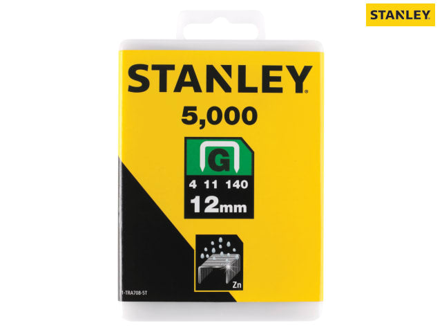 Stanley STA1TRA7085T TRA708-5T Heavy-Duty Staples 12mm (Pack 5000)