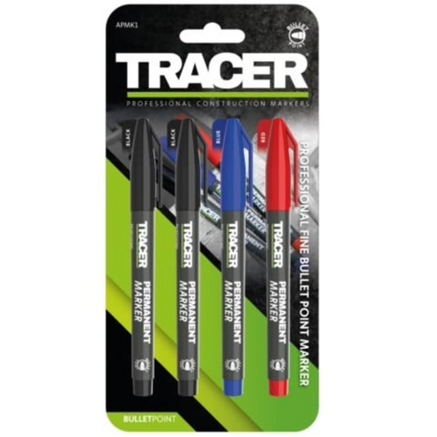 TRACER APMK1 Pack Of 4 Permanent Markers