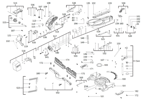 M18FMS254 spare parts